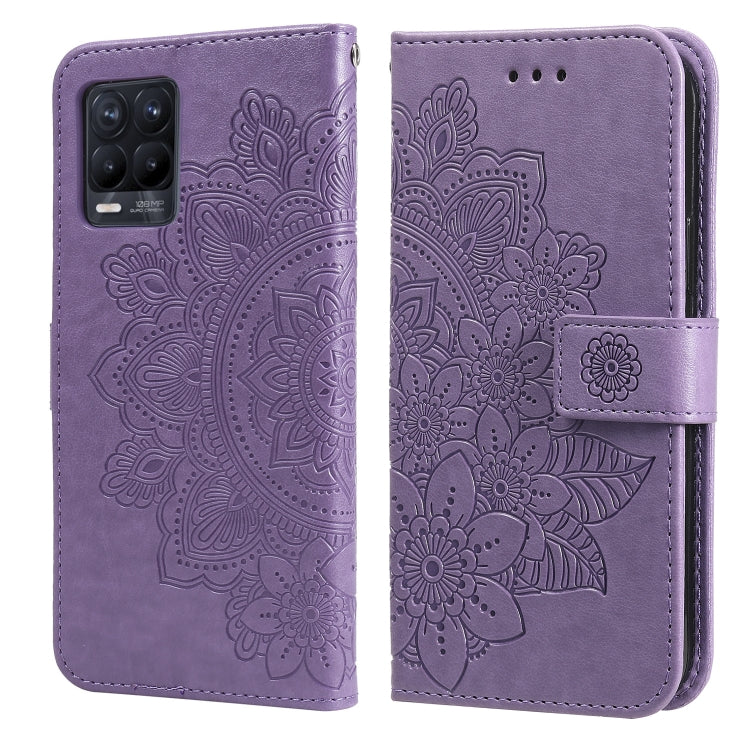 7-petal Flowers Embossing Pattern Horizontal Flip PU Leather Case with Holder & Card Slots & Wallet & Photo Frame, For OPPO A94 4G / F19 Pro / Reno5 F / Reno5 Lite, For OPPO A94 5G / F19 Pro+ / Reno5 Z 5G, For OPPO F17 Pro / A93 4G / Reno4 Lite        ...