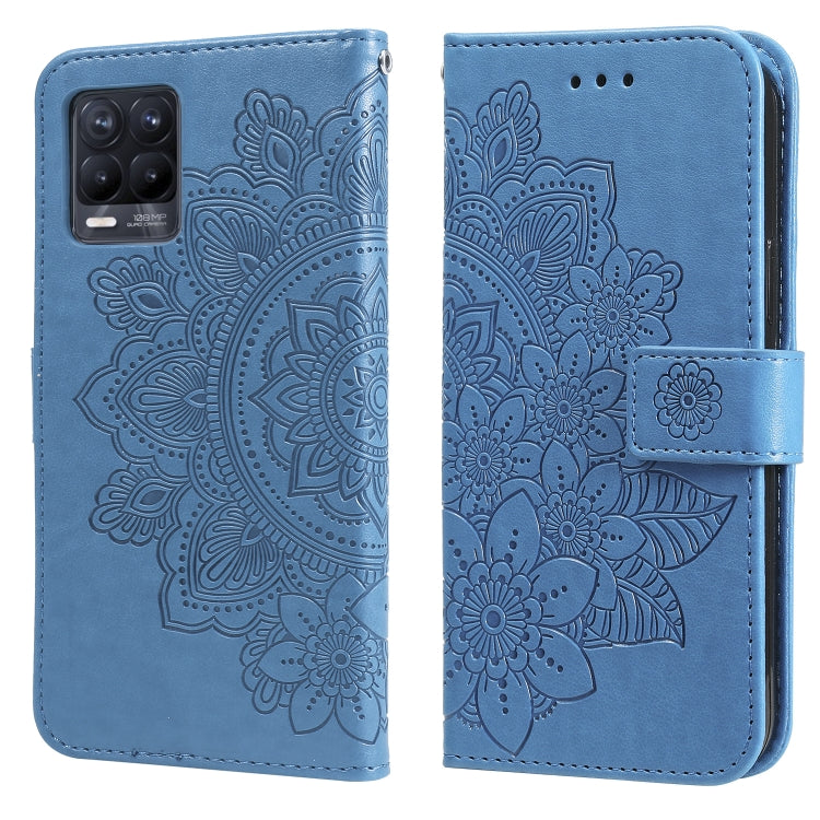 7-petal Flowers Embossing Pattern Horizontal Flip PU Leather Case with Holder & Card Slots & Wallet & Photo Frame, For OPPO A94 4G / F19 Pro / Reno5 F / Reno5 Lite, For OPPO A94 5G / F19 Pro+ / Reno5 Z 5G, For OPPO F17 Pro / A93 4G / Reno4 Lite        ...