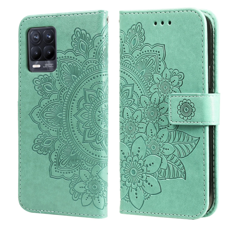 7-petal Flowers Embossing Pattern Horizontal Flip PU Leather Case with Holder & Card Slots & Wallet & Photo Frame, For OPPO A94 4G / F19 Pro / Reno5 F / Reno5 Lite, For OPPO A94 5G / F19 Pro+ / Reno5 Z 5G, For OPPO F17 Pro / A93 4G / Reno4 Lite        ...