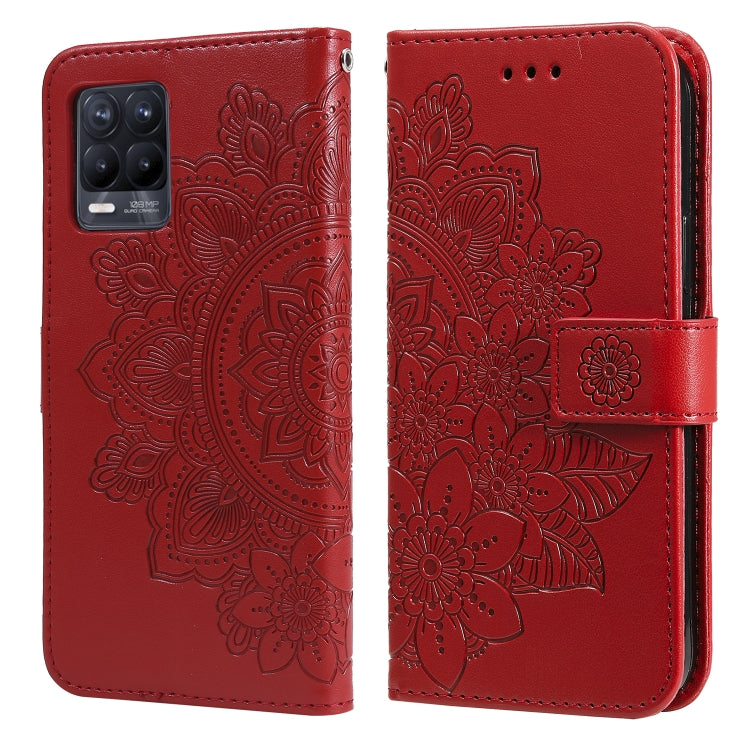 7-petal Flowers Embossing Pattern Horizontal Flip PU Leather Case with Holder & Card Slots & Wallet & Photo Frame, For OPPO A94 4G / F19 Pro / Reno5 F / Reno5 Lite, For OPPO A94 5G / F19 Pro+ / Reno5 Z 5G, For OPPO F17 Pro / A93 4G / Reno4 Lite        ...
