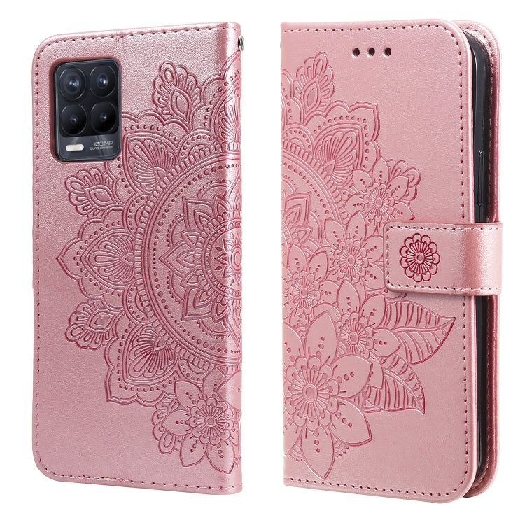 7-petal Flowers Embossing Pattern Horizontal Flip PU Leather Case with Holder & Card Slots & Wallet & Photo Frame, For OPPO A94 4G / F19 Pro / Reno5 F / Reno5 Lite, For OPPO A94 5G / F19 Pro+ / Reno5 Z 5G, For OPPO F17 Pro / A93 4G / Reno4 Lite        ...