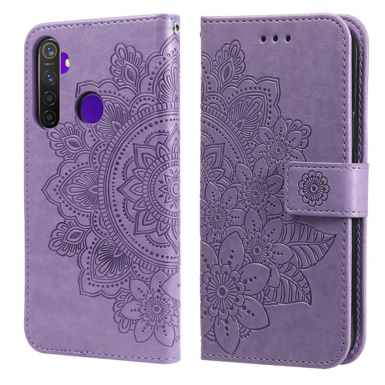 7-petal Flowers Embossing Pattern Horizontal Flip PU Leather Case with Holder & Card Slots & Wallet & Photo Frame, For OPPO A94 4G / F19 Pro / Reno5 F / Reno5 Lite, For OPPO A94 5G / F19 Pro+ / Reno5 Z 5G, For OPPO F17 Pro / A93 4G / Reno4 Lite        ...