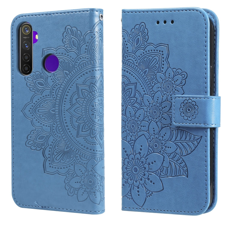 7-petal Flowers Embossing Pattern Horizontal Flip PU Leather Case with Holder & Card Slots & Wallet & Photo Frame, For OPPO A94 4G / F19 Pro / Reno5 F / Reno5 Lite, For OPPO A94 5G / F19 Pro+ / Reno5 Z 5G, For OPPO F17 Pro / A93 4G / Reno4 Lite        ...