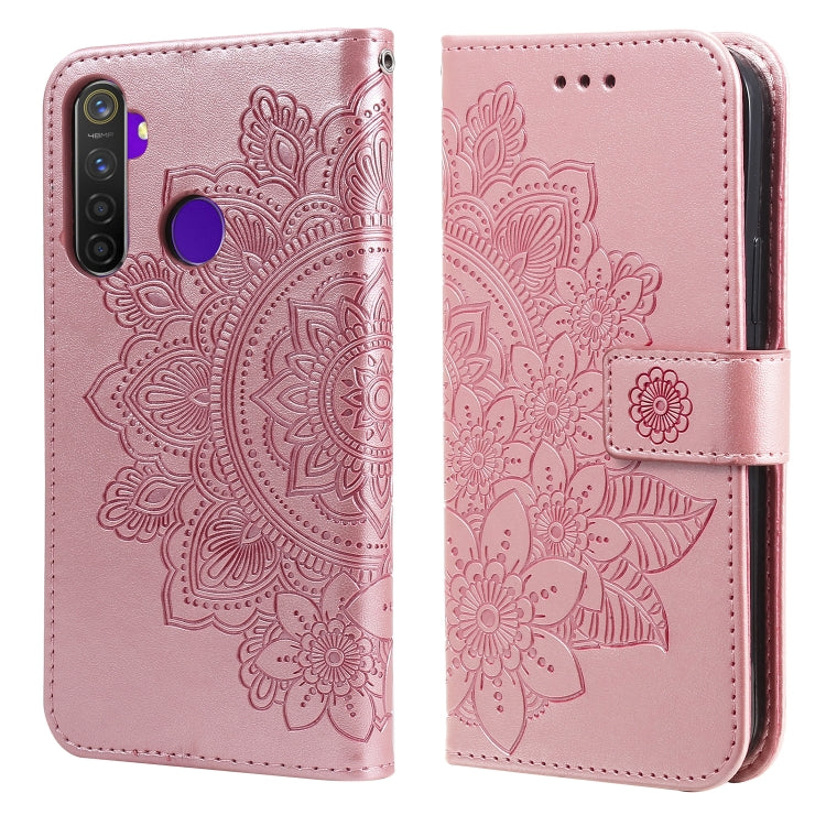 7-petal Flowers Embossing Pattern Horizontal Flip PU Leather Case with Holder & Card Slots & Wallet & Photo Frame, For OPPO A94 4G / F19 Pro / Reno5 F / Reno5 Lite, For OPPO A94 5G / F19 Pro+ / Reno5 Z 5G, For OPPO F17 Pro / A93 4G / Reno4 Lite        ...