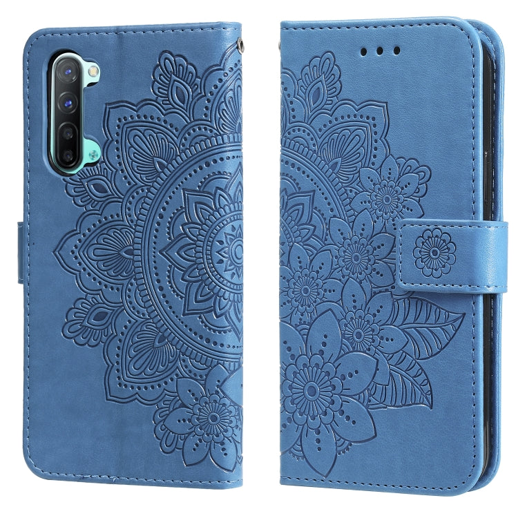 7-petal Flowers Embossing Pattern Horizontal Flip PU Leather Case with Holder & Card Slots & Wallet & Photo Frame, For OPPO A94 4G / F19 Pro / Reno5 F / Reno5 Lite, For OPPO A94 5G / F19 Pro+ / Reno5 Z 5G, For OPPO F17 Pro / A93 4G / Reno4 Lite        ...