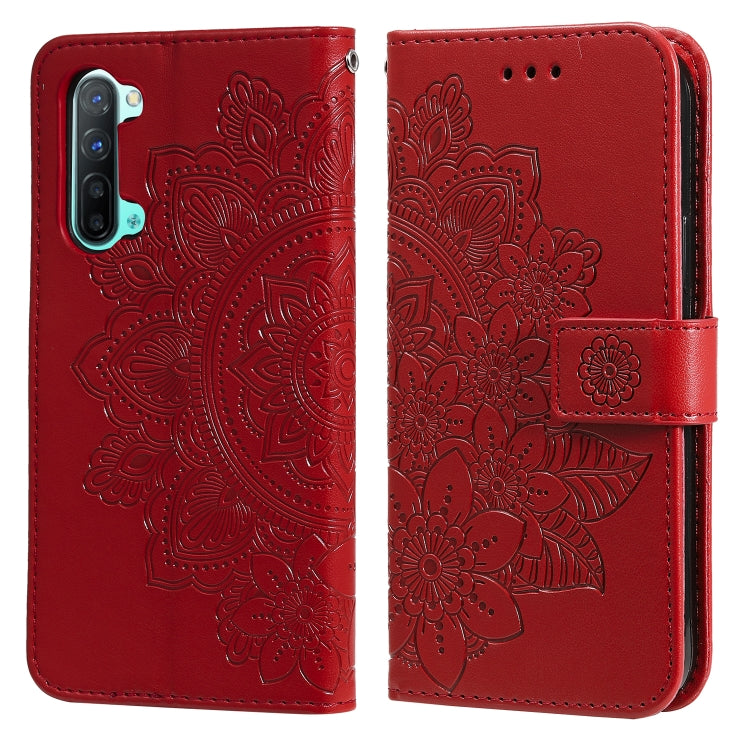 7-petal Flowers Embossing Pattern Horizontal Flip PU Leather Case with Holder & Card Slots & Wallet & Photo Frame, For OPPO A94 4G / F19 Pro / Reno5 F / Reno5 Lite, For OPPO A94 5G / F19 Pro+ / Reno5 Z 5G, For OPPO F17 Pro / A93 4G / Reno4 Lite        ...