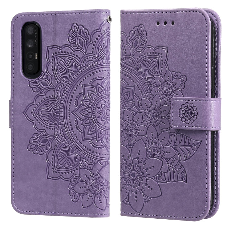 7-petal Flowers Embossing Pattern Horizontal Flip PU Leather Case with Holder & Card Slots & Wallet & Photo Frame, For OPPO A94 4G / F19 Pro / Reno5 F / Reno5 Lite, For OPPO A94 5G / F19 Pro+ / Reno5 Z 5G, For OPPO F17 Pro / A93 4G / Reno4 Lite        ...