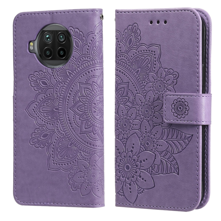 7-petal Flowers Embossing Pattern Horizontal Flip PU Leather Case with Holder & Card Slots & Wallet & Photo Frame, For Xiaomi Redmi 9C, For Xiaomi Redmi 9A, For Xiaomi Redmi K40/K40 Pro/Poco F3/ Mi 11i                                                   ...