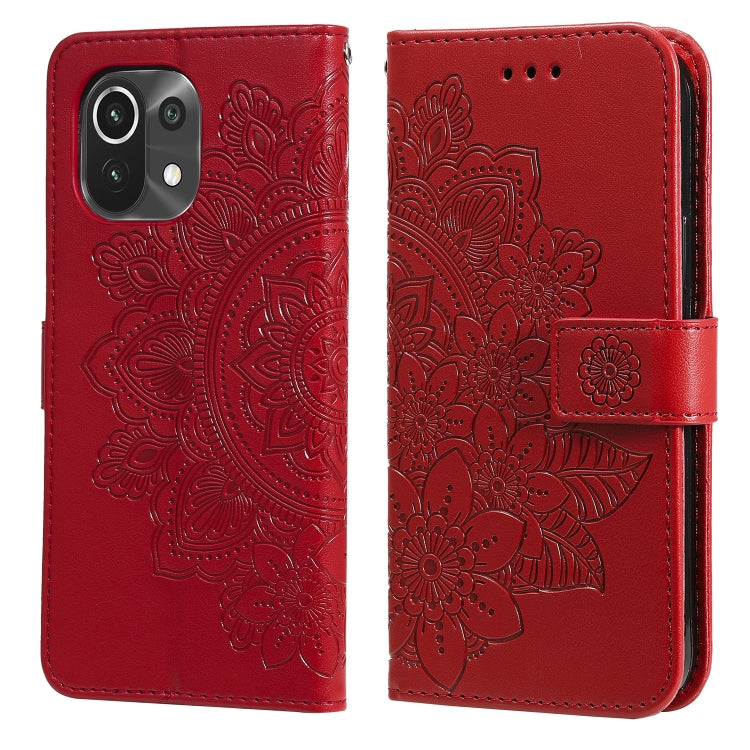 7-petal Flowers Embossing Pattern Horizontal Flip PU Leather Case with Holder & Card Slots & Wallet & Photo Frame, For Xiaomi Mi 10T Pro, For Xiaomi Mi 11, For Xiaomi Poco X3/X3 Pro/X3 NFC, For Xiaomi Mi 11 Ultra, For Xiaomi Mi 11 Lite                 ...