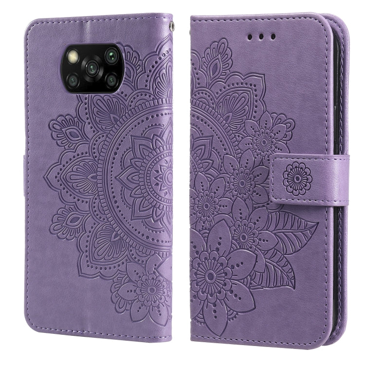 7-petal Flowers Embossing Pattern Horizontal Flip PU Leather Case with Holder & Card Slots & Wallet & Photo Frame, For Xiaomi Mi 10T Pro, For Xiaomi Mi 11, For Xiaomi Poco X3/X3 Pro/X3 NFC, For Xiaomi Mi 11 Ultra, For Xiaomi Mi 11 Lite                 ...