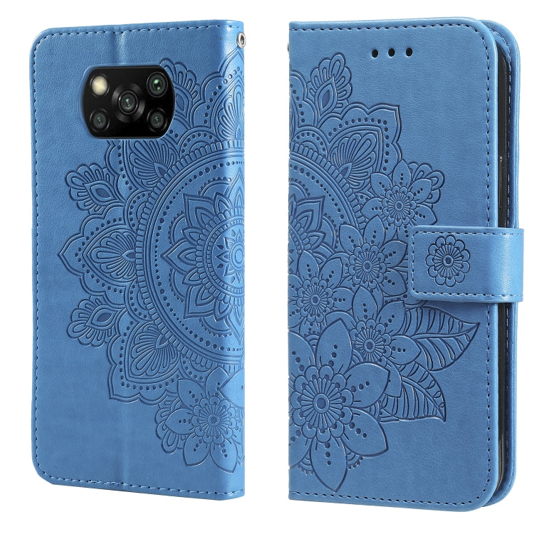 7-petal Flowers Embossing Pattern Horizontal Flip PU Leather Case with Holder & Card Slots & Wallet & Photo Frame, For Xiaomi Mi 10T Pro, For Xiaomi Mi 11, For Xiaomi Poco X3/X3 Pro/X3 NFC, For Xiaomi Mi 11 Ultra, For Xiaomi Mi 11 Lite                 ...