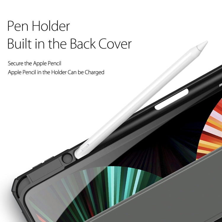 DUX DUCIS TOBY Series Shockproof PU Leather + PC + TPU Horizontal Flip Case with Holder & Pen Slot & Sleep / Wake-up Function, For iPad Pro 11 2022 / 2021 / 2020, For iPad Pro 12.9 2022 / 2021 / 2020
