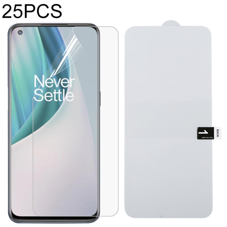25 PCS Full Screen Protector Explosion-proof Hydrogel Film, Fro LG K42 (25 PCS), For vivo X60 Pro / X60 Pro+ / X60t Pro+ (25 PCS), For OnePlus 9 / 9R (25 PCS), For OnePlus 9 Pro (25 PCS), For OnePlus Nord N10 5G (25 PCS), For OPPO Reno6 5G (25 PCS)    ...