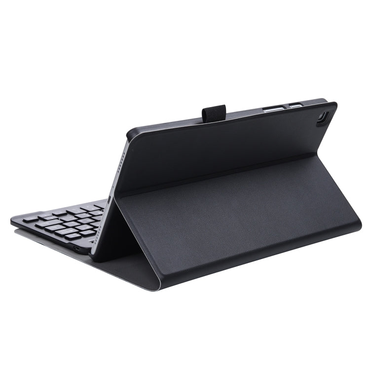 A220 Splittable Bluetooth Keyboard Leather Case for Samsung Galaxy Tab A7 Lite 8.7 T220 / T225,  with Holder & Elastic Band Function