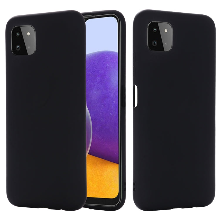 Solid Color Liquid Silicone Dropproof Full Coverage Protective Case, For Samsung Galaxy A22 4G, For Samsung Galaxy A22 5G