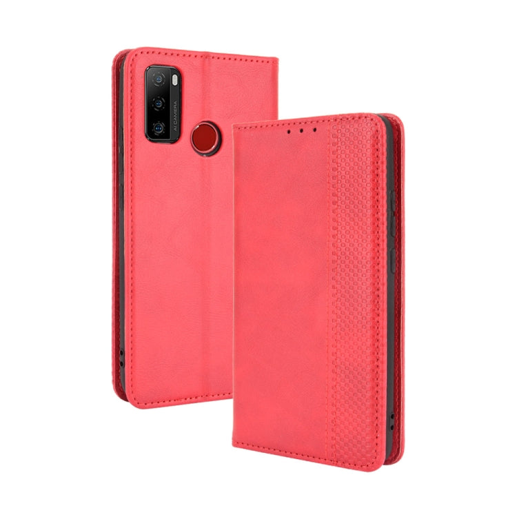 Magnetic Buckle Retro Crazy Horse Texture Horizontal Flip Leather Case with Holder & Card Slots & Photo Frame, For Motorola Moto G60 / Moto G40 Fusion, For OPPO Realme C11 2021 / Realme C20 / Realme C20a, For OPPO Reno5 A, For TCL 20 Pro 5G, For TCL 20...