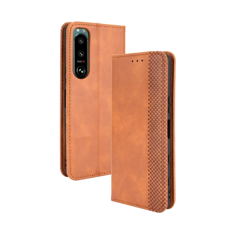 Magnetic Buckle Retro Crazy Horse Texture Horizontal Flip Leather Case with Holder & Card Slots & Photo Frame, For Samsung Galaxy F52 5G, For Sony Xperia 5 III, For Sony Xperia Ace II, For Sharp Aquos R6, For Xiaomi Mi Mix Fold, For ZTE Libero 5G      ...