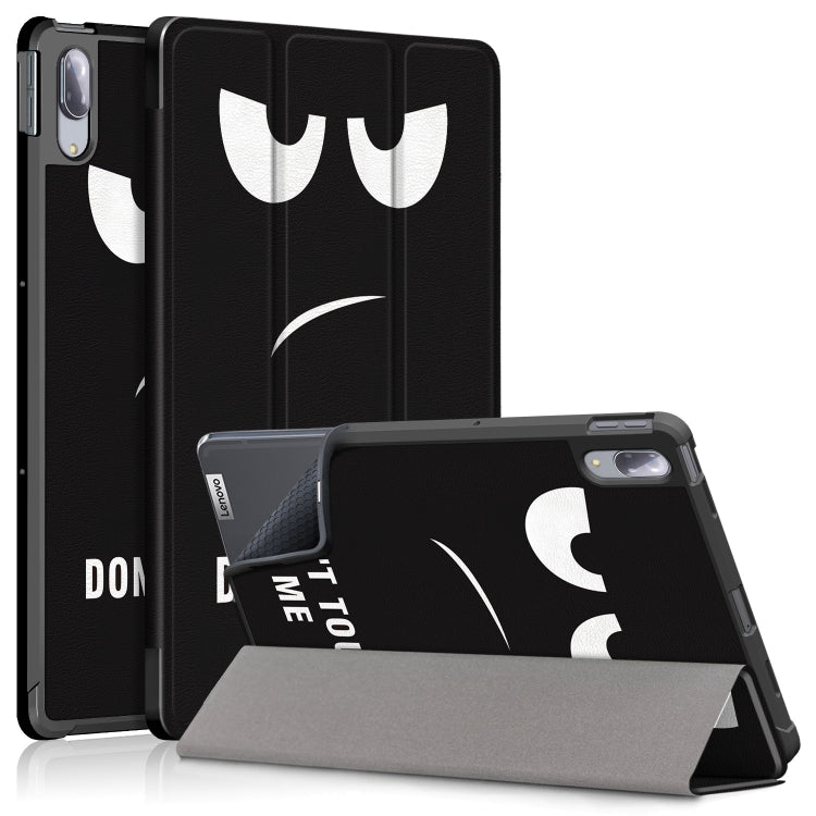 Painted Pattern PU + TPU Horizontal Flip Leather Case with Three-folding Holder & Wake-up / Sleep Function, For Lenovo Tab P11 Pro TB-J716F /J706F