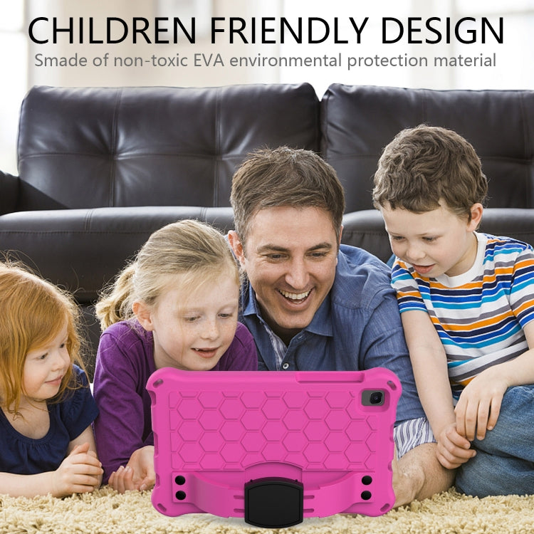 Honeycomb Design EVA + PC Four Corner Shockproof Protective Case with Strap, For Samsung Galaxy Tab A7 Lite 8.7 (2021) T220/T225, For Samsung Galaxy Tab A 8.0 & S Pen (2019) P200/P205, For Samsung Galaxy Tab A 8.0 & S Pen (2019)P200/P205