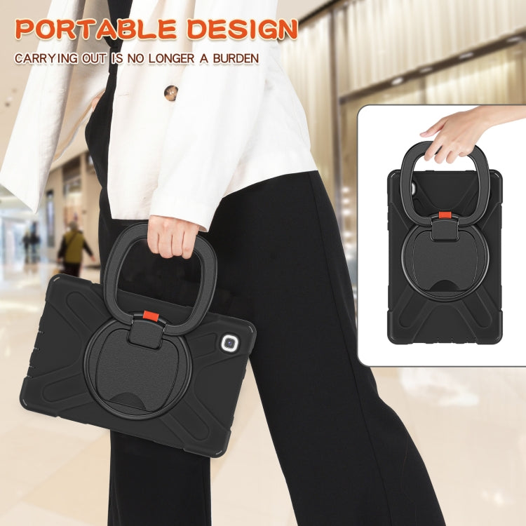 Silicone + PC Protective Case with Holder & Shoulder Strap, For Samsung Galaxy Tab A7 Lite T220 / T225