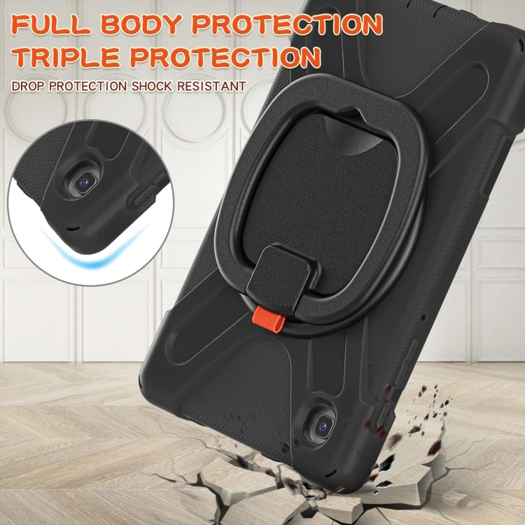 Silicone + PC Protective Case with Holder & Shoulder Strap, For Samsung Galaxy Tab A7 Lite T220 / T225
