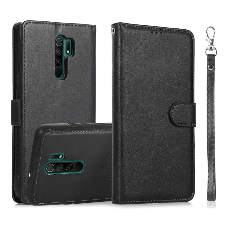 For Xiaomi Redmi 9 Calf Texture 2 in 1 Detachable Magnetic Back Cover Horizontal Flip Leather Case with Holder & Card Slots & Wallet & Photo Frame, For Xiaomi Redmi Note 8, For Xiaomi Redmi Note 9s, For Xiaomi Redmi Note 8 Pro, For Xiaomi Redmi 9C     ...