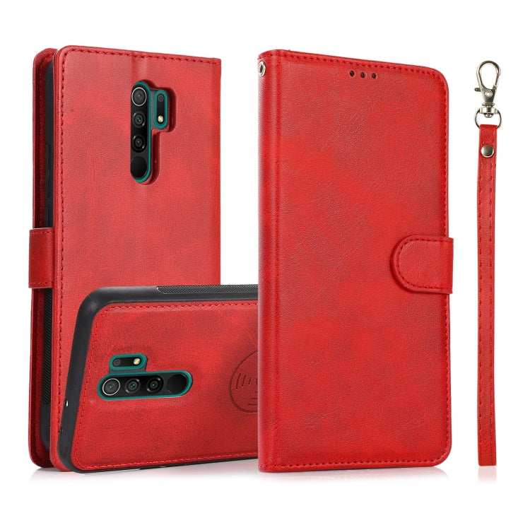 For Xiaomi Redmi 9 Calf Texture 2 in 1 Detachable Magnetic Back Cover Horizontal Flip Leather Case with Holder & Card Slots & Wallet & Photo Frame, For Xiaomi Redmi Note 8, For Xiaomi Redmi Note 9s, For Xiaomi Redmi Note 8 Pro, For Xiaomi Redmi 9C     ...