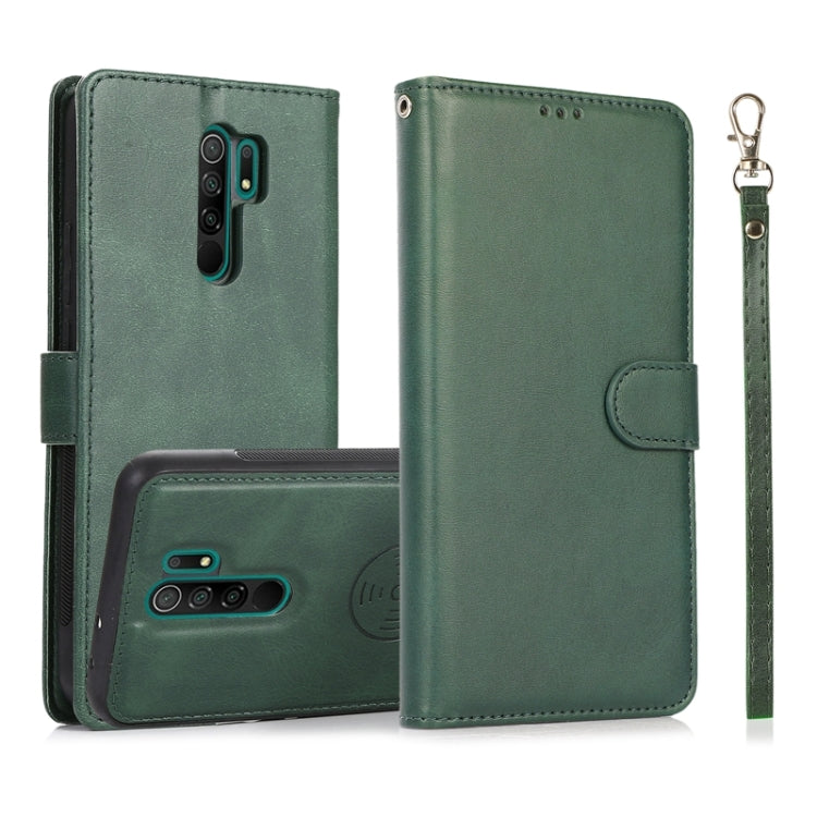 For Xiaomi Redmi 9 Calf Texture 2 in 1 Detachable Magnetic Back Cover Horizontal Flip Leather Case with Holder & Card Slots & Wallet & Photo Frame, For Xiaomi Redmi Note 8, For Xiaomi Redmi Note 9s, For Xiaomi Redmi Note 8 Pro, For Xiaomi Redmi 9C     ...