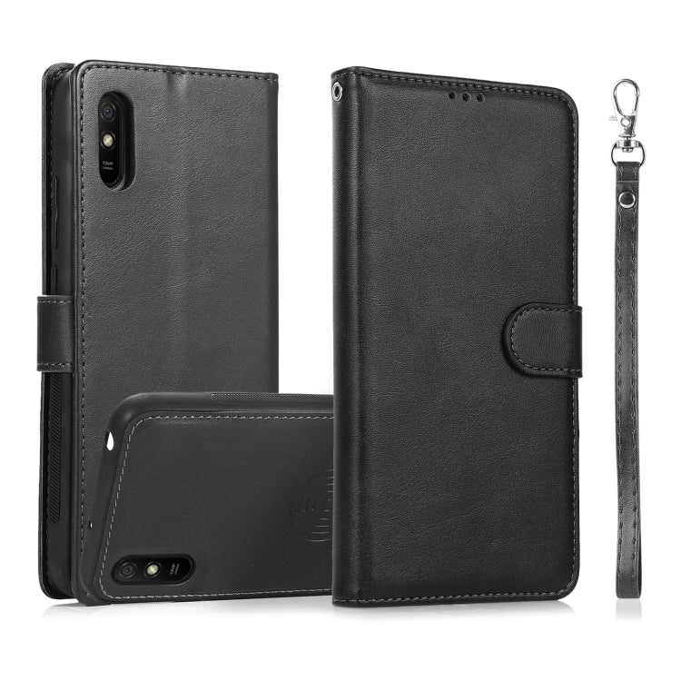 For Xiaomi Redmi 9 Calf Texture 2 in 1 Detachable Magnetic Back Cover Horizontal Flip Leather Case with Holder & Card Slots & Wallet & Photo Frame, For Xiaomi Redmi Note 8, For Xiaomi Redmi Note 9s, For Xiaomi Redmi Note 8 Pro, For Xiaomi Redmi 9C     ...