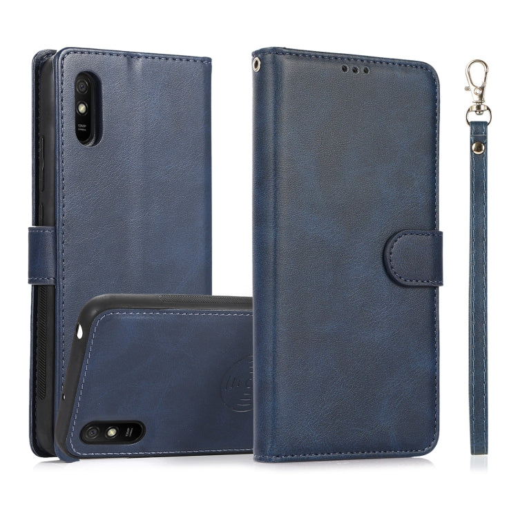 For Xiaomi Redmi 9 Calf Texture 2 in 1 Detachable Magnetic Back Cover Horizontal Flip Leather Case with Holder & Card Slots & Wallet & Photo Frame, For Xiaomi Redmi Note 8, For Xiaomi Redmi Note 9s, For Xiaomi Redmi Note 8 Pro, For Xiaomi Redmi 9C     ...