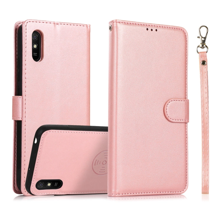 For Xiaomi Redmi 9 Calf Texture 2 in 1 Detachable Magnetic Back Cover Horizontal Flip Leather Case with Holder & Card Slots & Wallet & Photo Frame, For Xiaomi Redmi Note 8, For Xiaomi Redmi Note 9s, For Xiaomi Redmi Note 8 Pro, For Xiaomi Redmi 9C     ...