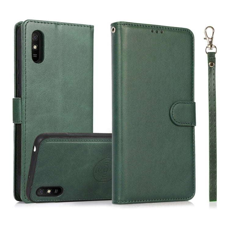 For Xiaomi Redmi 9 Calf Texture 2 in 1 Detachable Magnetic Back Cover Horizontal Flip Leather Case with Holder & Card Slots & Wallet & Photo Frame, For Xiaomi Redmi Note 8, For Xiaomi Redmi Note 9s, For Xiaomi Redmi Note 8 Pro, For Xiaomi Redmi 9C     ...