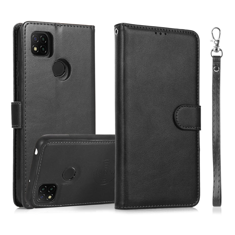 For Xiaomi Redmi 9 Calf Texture 2 in 1 Detachable Magnetic Back Cover Horizontal Flip Leather Case with Holder & Card Slots & Wallet & Photo Frame, For Xiaomi Redmi Note 8, For Xiaomi Redmi Note 9s, For Xiaomi Redmi Note 8 Pro, For Xiaomi Redmi 9C     ...