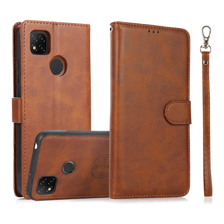 For Xiaomi Redmi 9 Calf Texture 2 in 1 Detachable Magnetic Back Cover Horizontal Flip Leather Case with Holder & Card Slots & Wallet & Photo Frame, For Xiaomi Redmi Note 8, For Xiaomi Redmi Note 9s, For Xiaomi Redmi Note 8 Pro, For Xiaomi Redmi 9C     ...