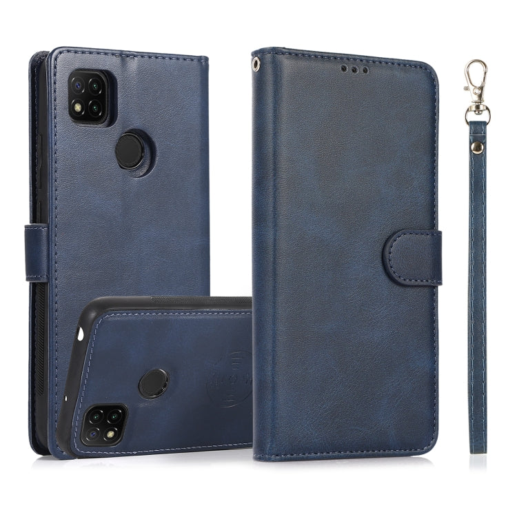 For Xiaomi Redmi 9 Calf Texture 2 in 1 Detachable Magnetic Back Cover Horizontal Flip Leather Case with Holder & Card Slots & Wallet & Photo Frame, For Xiaomi Redmi 9C, For Xiaomi Redmi 9A, For Xiaomi Redmi 9, For Xiaomi Redmi Note 8                   ...