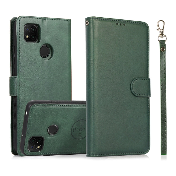 For Xiaomi Redmi 9 Calf Texture 2 in 1 Detachable Magnetic Back Cover Horizontal Flip Leather Case with Holder & Card Slots & Wallet & Photo Frame, For Xiaomi Redmi 9C, For Xiaomi Redmi 9A, For Xiaomi Redmi 9, For Xiaomi Redmi Note 8                   ...