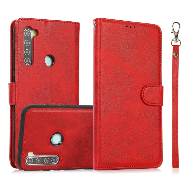 For Xiaomi Redmi 9 Calf Texture 2 in 1 Detachable Magnetic Back Cover Horizontal Flip Leather Case with Holder & Card Slots & Wallet & Photo Frame, For Xiaomi Redmi Note 8, For Xiaomi Redmi Note 9s, For Xiaomi Redmi Note 8 Pro, For Xiaomi Redmi 9C     ...