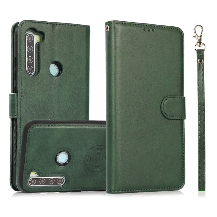 For Xiaomi Redmi 9 Calf Texture 2 in 1 Detachable Magnetic Back Cover Horizontal Flip Leather Case with Holder & Card Slots & Wallet & Photo Frame, For Xiaomi Redmi 9C, For Xiaomi Redmi 9A, For Xiaomi Redmi 9, For Xiaomi Redmi Note 8                   ...
