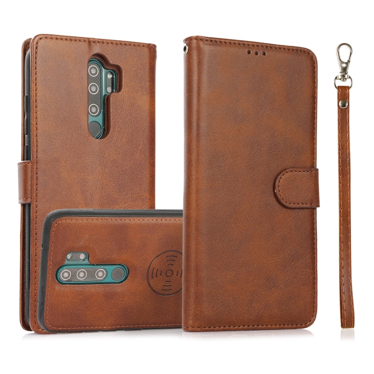 For Xiaomi Redmi 9 Calf Texture 2 in 1 Detachable Magnetic Back Cover Horizontal Flip Leather Case with Holder & Card Slots & Wallet & Photo Frame, For Xiaomi Redmi Note 8, For Xiaomi Redmi Note 9s, For Xiaomi Redmi Note 8 Pro, For Xiaomi Redmi 9C     ...
