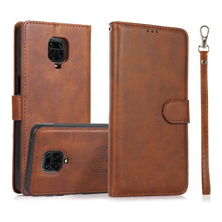 For Xiaomi Redmi 9 Calf Texture 2 in 1 Detachable Magnetic Back Cover Horizontal Flip Leather Case with Holder & Card Slots & Wallet & Photo Frame, For Xiaomi Redmi Note 8, For Xiaomi Redmi Note 9s, For Xiaomi Redmi Note 8 Pro, For Xiaomi Redmi 9C     ...