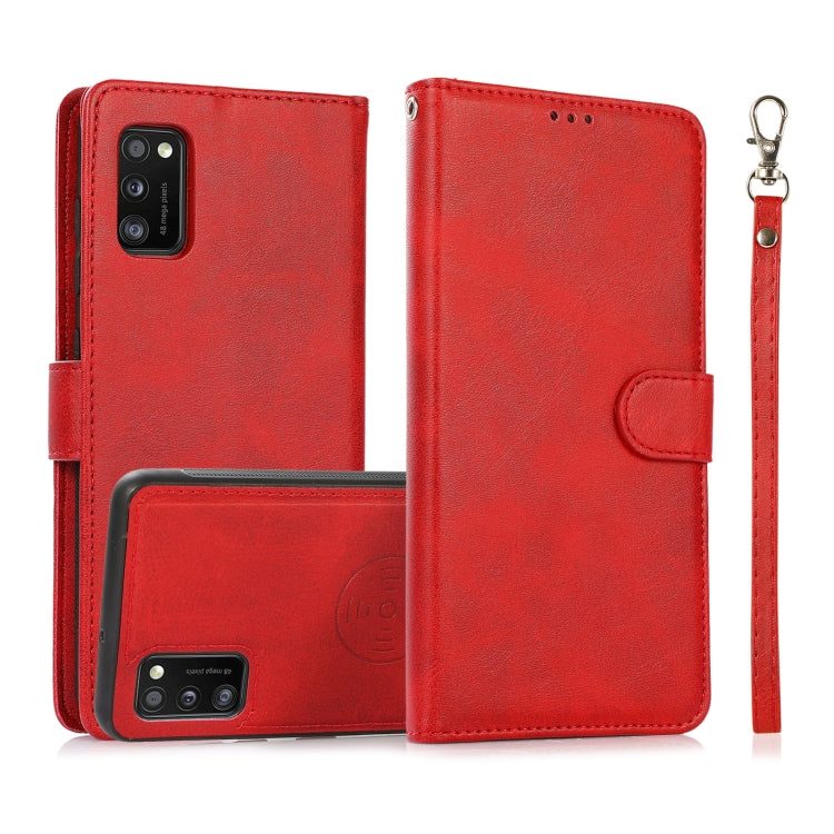 Calf Texture 2 in 1 Detachable Magnetic Back Cover Horizontal Flip Leather Case with Holder & Card Slots & Wallet & Photo Frame, For Samsung Galaxy A11 / M11, For Samsung Galaxy A21, For Samsung Galaxy A21s, For Samsung Galaxy A32, For Samsung Galaxy A...