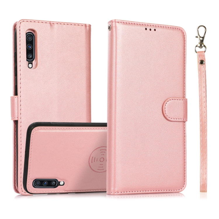Calf Texture 2 in 1 Detachable Magnetic Back Cover Horizontal Flip Leather Case with Holder & Card Slots & Wallet & Photo Frame, For Samsung Galaxy A11 / M11, For Samsung Galaxy A21, For Samsung Galaxy A21s, For Samsung Galaxy A32, For Samsung Galaxy A...
