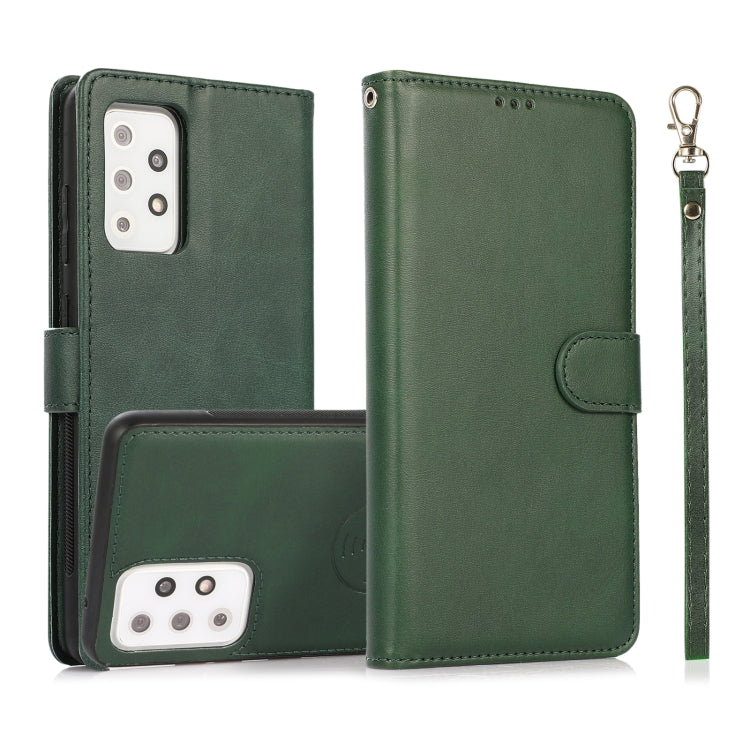 Calf Texture 2 in 1 Detachable Magnetic Back Cover Horizontal Flip Leather Case with Holder & Card Slots & Wallet & Photo Frame, For Samsung Galaxy A51 5G, For Samsung Galaxy A52 5G / 4G, For Samsung Galaxy A70, For Samsung Galaxy A71                  ...
