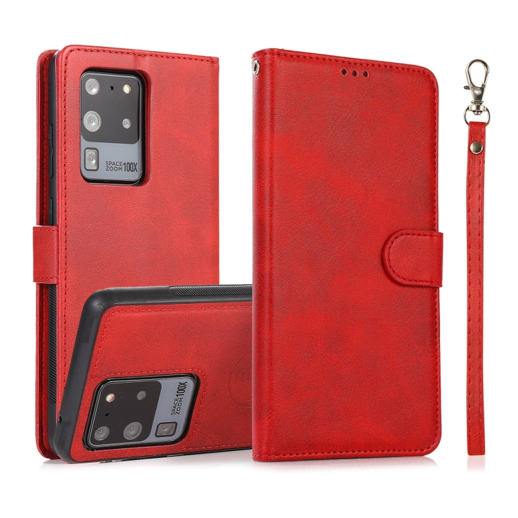 Calf Texture 2 in 1 Detachable Magnetic Back Cover Horizontal Flip Leather Case with Holder & Card Slots & Wallet & Photo Frame, For Samsung Galaxy S20 FE, For Samsung Galaxy S20 Ultra, For Samsung Galaxy S21 Ultra 5G, For Samsung Galaxy S21+ 5G       ...