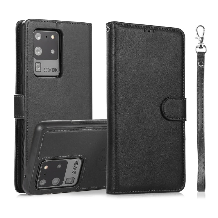Calf Texture 2 in 1 Detachable Magnetic Back Cover Horizontal Flip Leather Case with Holder & Card Slots & Wallet & Photo Frame, For Samsung Galaxy S20 FE, For Samsung Galaxy S20 Ultra, For Samsung Galaxy S21 Ultra 5G, For Samsung Galaxy S21+ 5G       ...