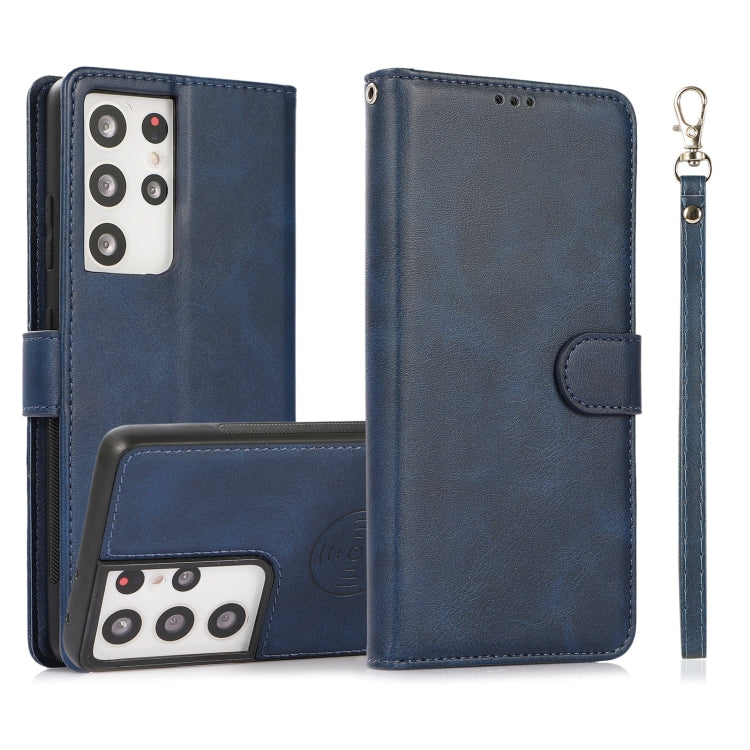 Calf Texture 2 in 1 Detachable Magnetic Back Cover Horizontal Flip Leather Case with Holder & Card Slots & Wallet & Photo Frame, For Samsung Galaxy S20 FE, For Samsung Galaxy S20 Ultra, For Samsung Galaxy S21 Ultra 5G, For Samsung Galaxy S21+ 5G       ...
