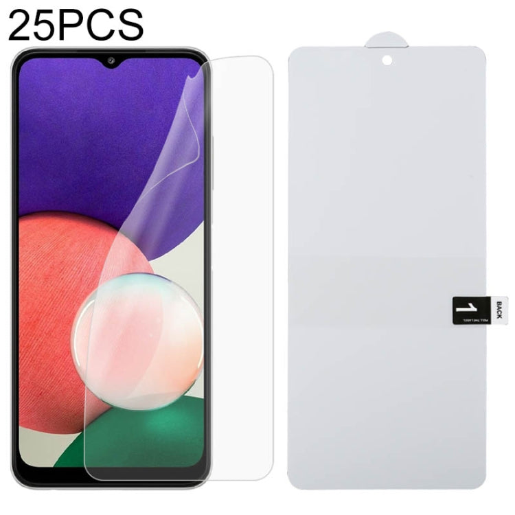 25 PCS Full Screen Protector Explosion-proof Front Hydrogel Film, For Samsung Galaxy A22 4G (25 PCS), For Samsung Galaxy A22 5G (25 PCS), For Samsung Galaxy S21 FE 5G (25 PCS), For OnePlus Nord CE 5G (25 PCS)
