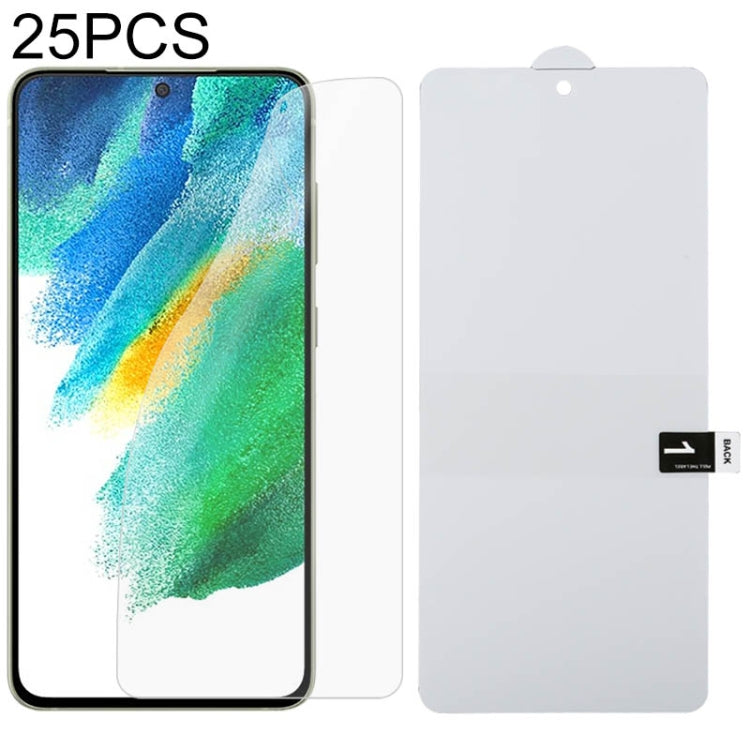 25 PCS Full Screen Protector Explosion-proof Front Hydrogel Film, For Samsung Galaxy A22 4G (25 PCS), For Samsung Galaxy A22 5G (25 PCS), For Samsung Galaxy S21 FE 5G (25 PCS), For OnePlus Nord CE 5G (25 PCS)
