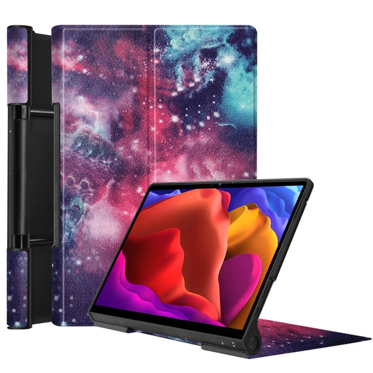 Custer Texture Coloured Drawing Pattern Horizontal Flip PU Leather Case with Holder, For Lenovo Yoga Pad Pro 13 inch YF K606F