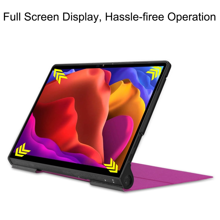 Custer Texture Horizontal Flip PU Leather Case with Holder, For Lenovo Yoga Pad Pro 13 inch YF K606F